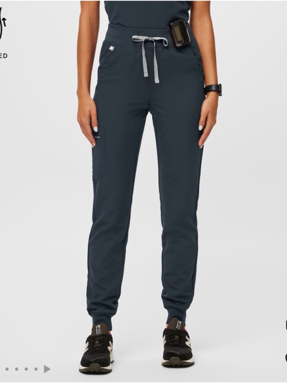Figs High Waisted Zamora Scrub Pants - Dark Harbor - XS/P